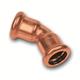 Koper pers water bocht 45°