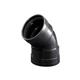 PPC zw bocht 45° mof/mof 100°C