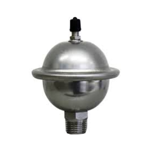 cimm car19 rvs 304L waterslagdemper 1/2 max 100º