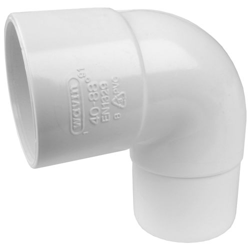 akatherm 110011w pvc wit lijm bocht 90° mofspie 40