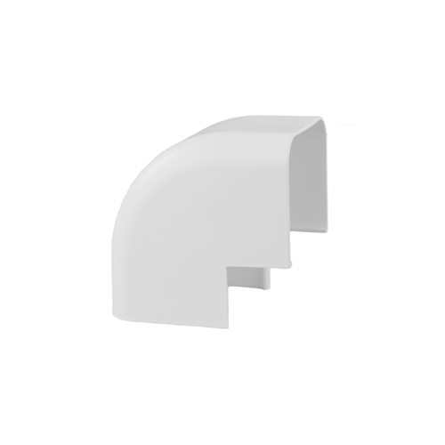 nedco 66602200 ronde buitenbocht wit 90 x 65 mm