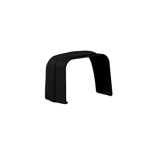 nedco 66602001 plaf./wandeindstuk zwart 90x65 mm