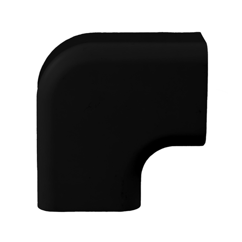 nedco 66602301 platte bocht zwart 90 x 65 mm