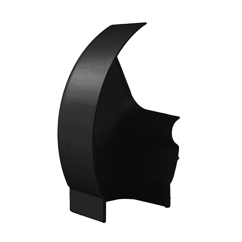 nedco 66602401 platte flexbocht zwart 90x65mm