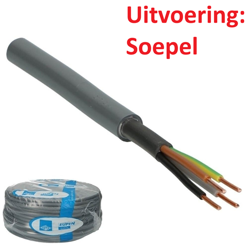 cp BLISE100404 inst.kabel XMVK 4x1,5mm² grijs 25m