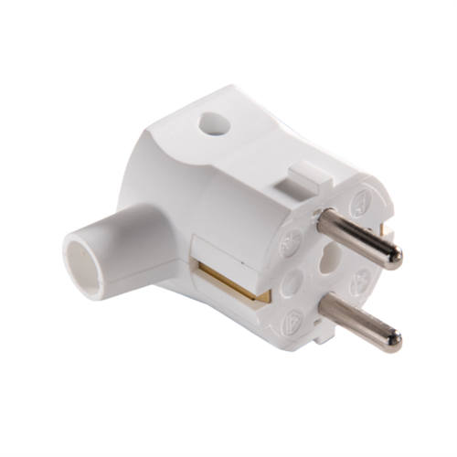 mk 577/KWS elect stekker haaks (randaarde) wit