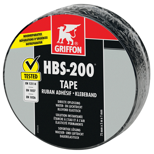 bison 6312056 hbs-200 rubber tape 7,5cm rol 5m