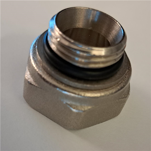 jaga 5090340 vernikkeld staartstuk+o-ring 1/2