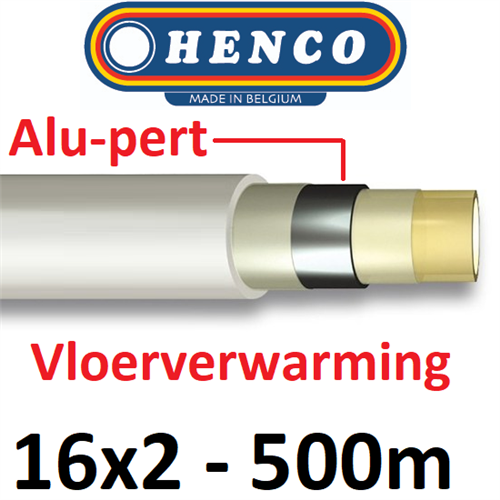 henco alu-pert vlverw. floor slang wit 500m 16 x 2
