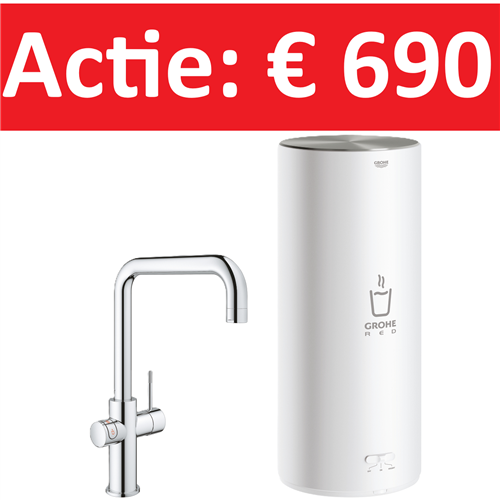 grohe 30144001 red boiler+3in1kraan u-uitl chroom