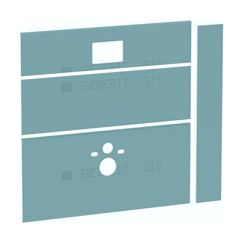 geberit 442331001 gipsplaten set 130x130x18