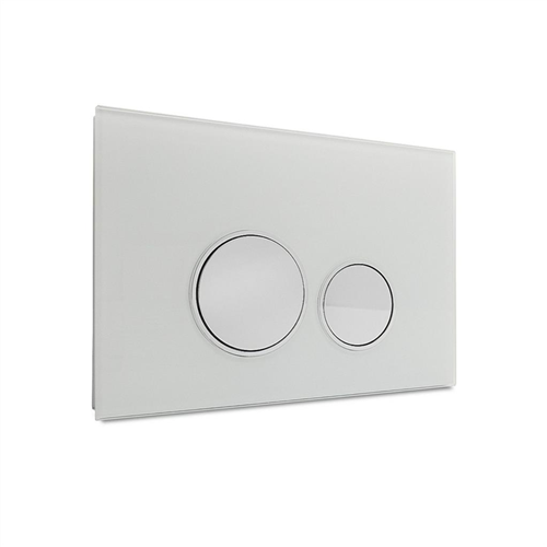 dyn 100083 spoelt. circle wit glas chr.