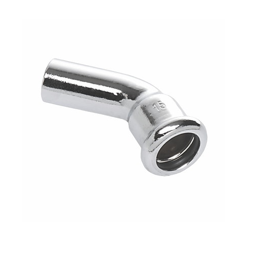 sanha 11604015 cv chroom pres 45° spiebocht 15x15