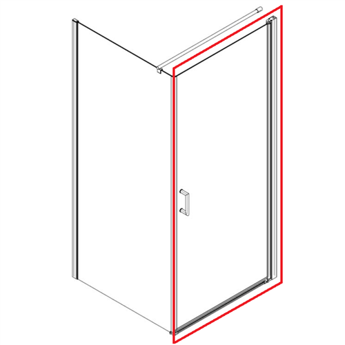 revital rsec80 nanoglas 6mm corner deur 78-80cm