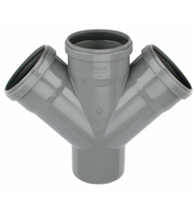 wv 1112816004 pvc manchet kruisstuk spie 45° 160