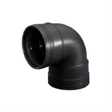 wv 3411211009 ppc zwart bocht 90° mof mof 110