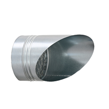 spiraliet sav0355 uitblaasstuk 45° met gaas 355ø