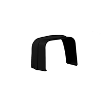 nedco 66602001 plaf./wandeindstuk zwart 90x65 mm