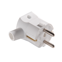 mk 577/KWS elect stekker haaks (randaarde) wit