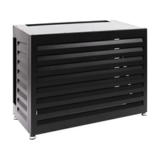 nedco 66900701 airco omkasting h75x100x50cm zwart
