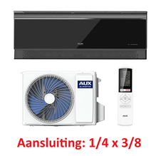 AUX ccmono12000b ASW-H12CC set zwart 90m³ 3,5kw