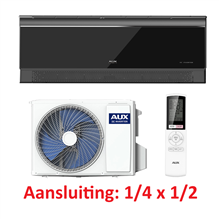 AUX ccmono18000b ASW-H18CC set zwart 125m³ 5,1kw