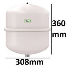 reflex 7207101 vat 25 ltr 1,0 bar wit