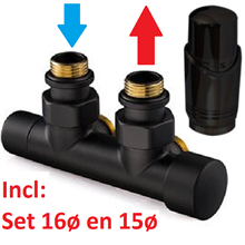 adw 4009900 H-blok aanv.rechts 15ø+16ø zwart haaks