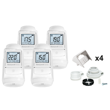 honeywell hr934we evohome radiatorknop 4-pack