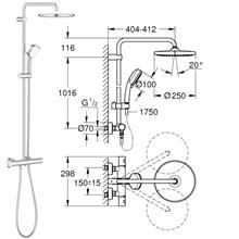 grohe 26670001 tempesta rainshower doucheth. ø25cm