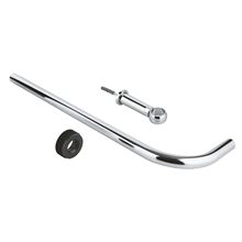 grohe 37107000 spoelpijp+beugel 60cm 26/28ø recht