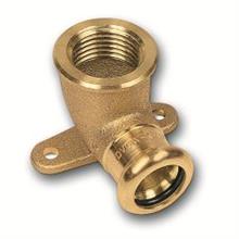 sanha 184721512 koper pres water muurplaat 1/2x15