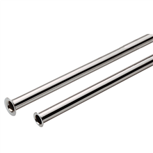 ram. 1200007 chroom buis 10ø met kraag 30cm