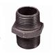 sanha 928034S zwart dubbele nippel 3/4