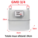 uniflo 0620503 gasmeter 6 m³/h g4