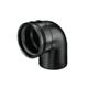 wv 3411111009 ppc zwart bocht 90° mof spie 110
