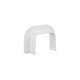 nedco 66602000 plafond/wandeindstuk wit 90 x 65 mm