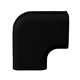 nedco 66602301 platte bocht zwart 90 x 65 mm
