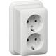 gira 478011 opbouw wandcontactdoos met ra 2V