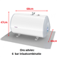 Tesy GCHF604420 E.boiler vloer 60L 2000w horiz.