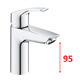 grohe 23372003 eurosmart wastafelmengkr. + ketting