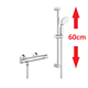 grohe 34796001 douchetherm 500 glijstang set 60cm