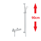 grohe 34797001 douchetherm 500 glijstang set 90cm
