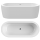 aquaestil 6061233 slim central bad 160x75cm wit
