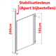 novellini R80BSTPDF-B verti. stabilisatiest. 260cm