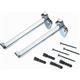 ram. 8210 planchetdragers per paar chroom