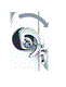 geberit 597159000 bev. draaihaken tbv urinior 300